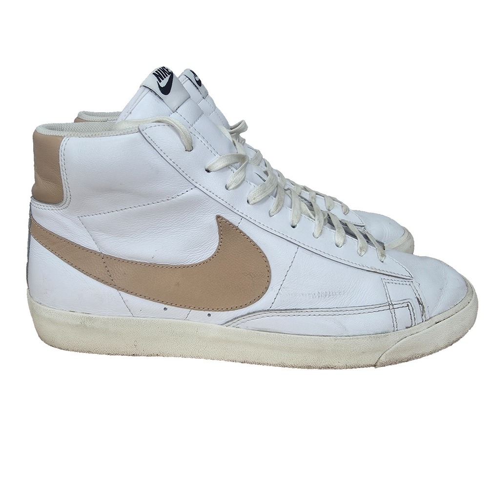 Nike Blazer‎ Mid Premium Sneakers Mens 11 Tan Light Patinal Shoes CU6679-100